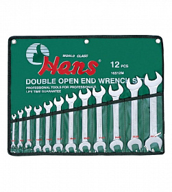 На сайте Трейдимпорт можно недорого купить Комплект ключей рожковых 6-32мм 12 предм. Hans 16512M. 